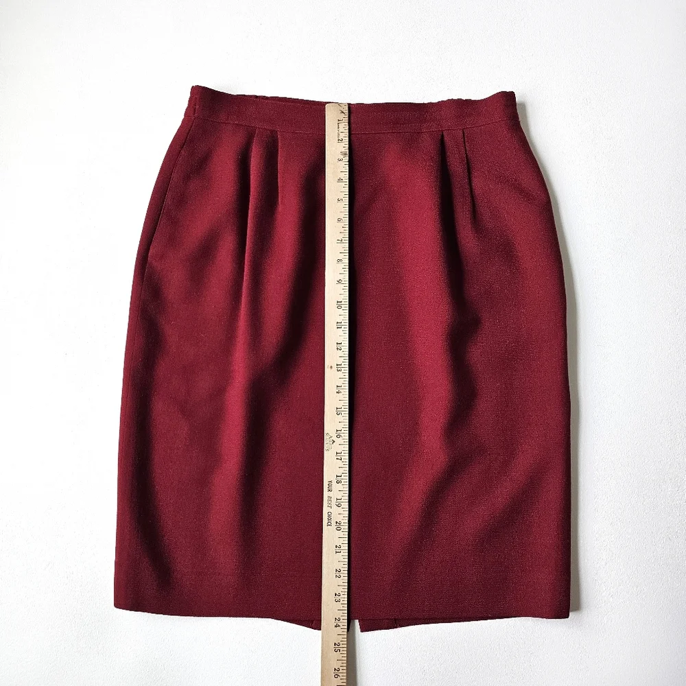 Vintage Talbots 100% Worsted Wool Pencil Skirt – Size 14 – Made in USA